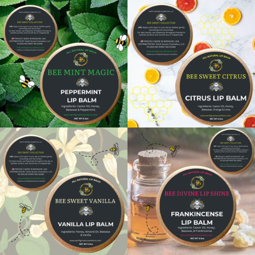 All-Natural Hydrating Lip Care with Honey, Beeswax & Castor Oil- full collections