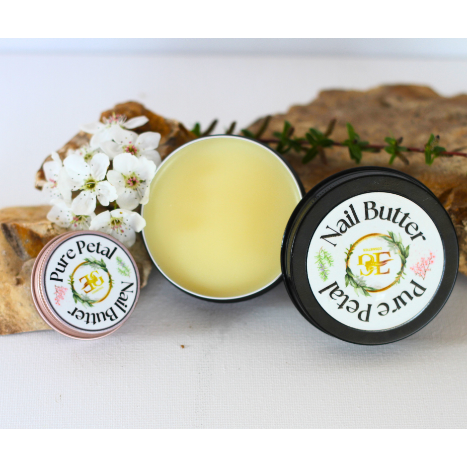 Pure Petal Nail Butter – All-Natural Skin Hydration & Repair for Hands, Elbows, & Nails- front view
